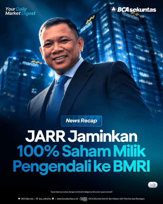 JARR Jaminkan 100% Saham Milik Pengendali ke BMRI